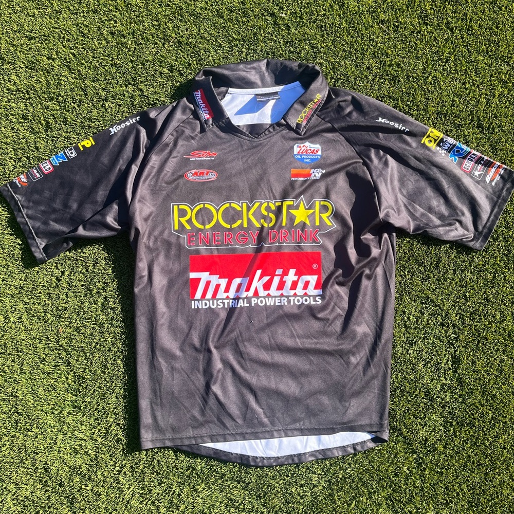 Motocross Makita x Rockstar Black Racing Logo Tee